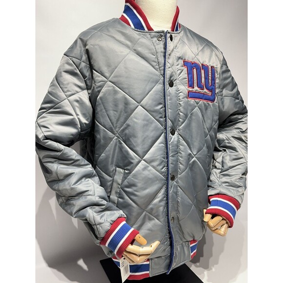 NWT New York Giants Men's G-III Challenger Reversible Letterman Jacket Size L - Picture 14 of 16